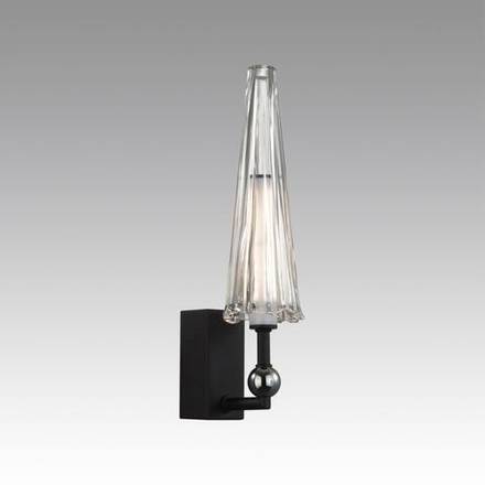 5429/5WL MODERN ODL_EX24 137 черный матов./прозрачный/металл/стекло/акрил Бра LED 5W 3000K 350Лм FUNGO