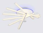 Светильник светодиодный потолочный FL6231 WH белый 88W 3000K-6400K+RGB 605*605*200 (ПДУ ИК)