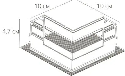 Коннектор угловой для магнитного шинопровода Arte Lamp LINEA-ACCESSORIES A480706