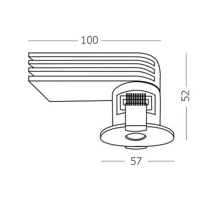ST217.448.09 Св-к встр. Черный LED 1*9W 4000K 510Lm Ra&gt;90 36° IP20 D57xH52 220-240V