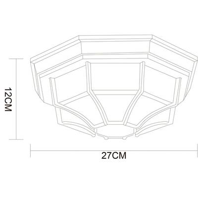 Уличный потолочный светильник Arte Lamp PEGASUS A3121PF-1WG, 1хE27