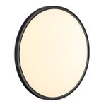 7660/40L MITRA LED SN 554 Светильник пластик/белый/черный LED 40Вт 3000/4000K D495 IP40 ALFA BLACK