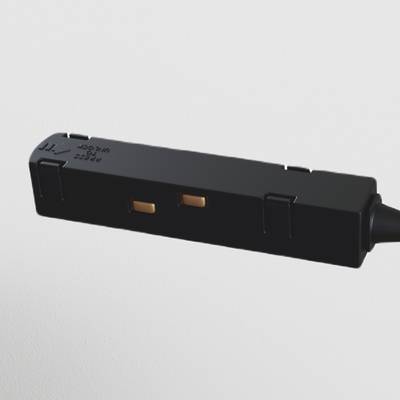 Коннектор питания угловой S35 черный, TRA004CPC-22B. TM Maytoni