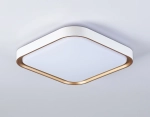 Потолочный светодиодный светильник FZ1253 WH/GD белый/золото 18W 5000K 250*250*60 (Без ПДУ)