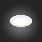 ST209.538.06 Св-к встр. Белый LED 1*6W 3000K 330Lm Ra80 110° IP20 D120xH8 90-265V