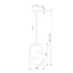 Подвесной светильник 50225/1 LED золото, LED