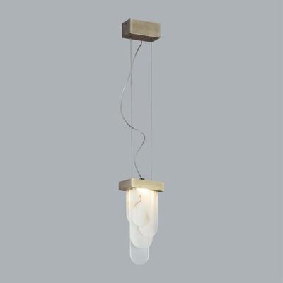 5437/12L HIGHTECH ODL_EX25 081 бронзовый брашинг/металл/смола под алебастр/акрил Подвес LED 12W 3000K 1489Лм FOROS