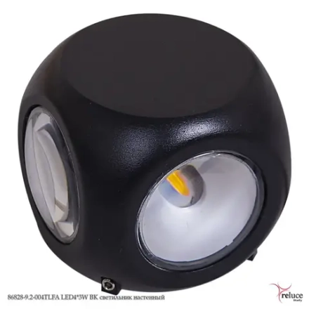 86828-9.2-004TLFA LED4*3W BK светильник настенный Reluce, LEDх4