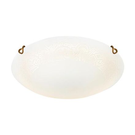 7602/BL SNOK SN Светильник стекло/белое/золото LED 24Вт 4000K D300 IP20 AMMONITE