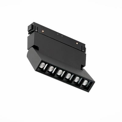 ST364.436.06 Магнитный трековый светильник Черный LED 1*6W 3000K 532Lm Ra&gt;80 36° IP20 L120xW22xH108 48V