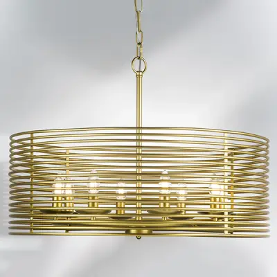 728083 Люстра ZETA 8х40W E14 ЗОЛОТО Lightstar