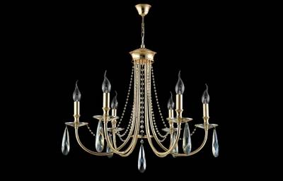 Люстра Crystal Lux VICTORIA SP6 GOLD/AMBER 3340/306