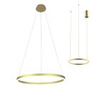 08213,32P(3000K) Подвес Тор светлое матовое золото d60 h150 Led 36W (3000K) 2 типа крепления