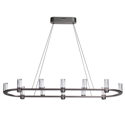 7143/65L HIGHTECH ODL26 513 светильник темный никель/акрилл/металл IP20 LED 69W 3830Лм 3000K 180° 220V DEFANCE