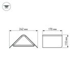 Светильник LGD-Wall-Delta-1B-12W Warm White (Arlight, IP54 Металл, 3 года)