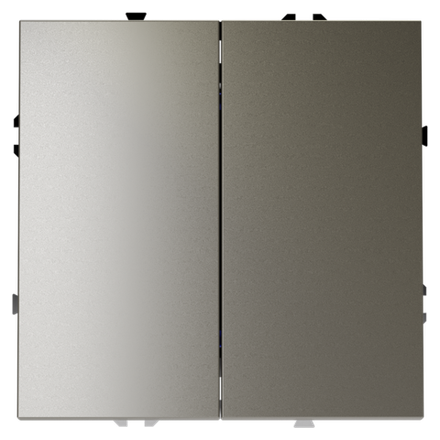 VLS020104 Выключатель встраиваемый VOLTUM S70 двухклавишный 10А, (шелк) (ТМ Maytoni)