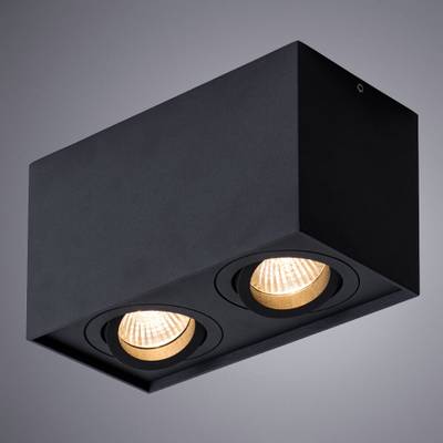 Точечный накладной светильник Arte Lamp FACTOR A5544PL-2BK, 2хGU10