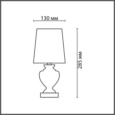 8163/1T CLASSI LN25 000 белый, керамика/текстиль Настольная лампа E14 1*40W 220V BIANKA