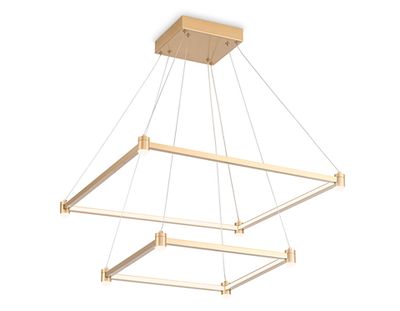 Светильник подвесной светодиодный FL5599/2+8 GD золотой 60W 3000K/4200K/6400K 600*600*1300 (без ПДУ)