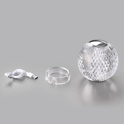 5007/2TL L-VISION ODL24 583 хром/металл/акрил Настольный светильник LED 2W 4000K 200лм CRYSTAL