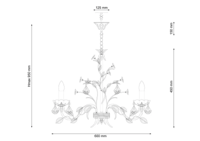 Люстра Lucia Tucci Fiori di rose 1770.6