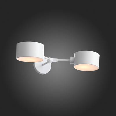 SLE183501-02 Светильник настенный Белый/Белый E14 2*60W
