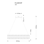 Подвесная люстра Donum FL1160-6P, LED