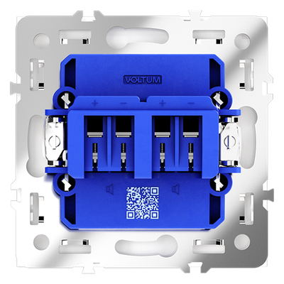 VLS060302 Розетка акустическая встраиваемая VOLTUM S70 4-местная, (белый матовый) (ТМ Maytoni)