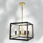 713447 Люстра REGOLO 4х40W E14 ЧЕРНЫЙ МАТОВЫЙ/ЗОЛОТО Lightstar