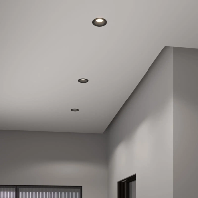 Встраиваемый светодиодный светильник 7W 4200K чёрный 25082/LED