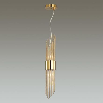 4847/2 HALL ODL21 670 золото/металл/стекло Подвес G9 2*40W FLAMBI