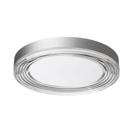7728/76L MITRA LED SN 101 Светильник металл/акрил/серебро/прозрачный LED 76Вт 4000K D400 IP20 INFINITA