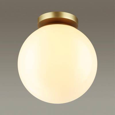 4248/1C HIGHTECH ODL21 395 золотист/металл/белый/акрил Потолочный светильник IP44 E27 LED max 9W BOSCO