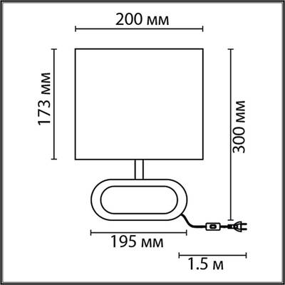 8199/1T COUNTY LN25 бежевый, дерево/текстиль Настольная лампа E27 1*60W 220V MADERANA