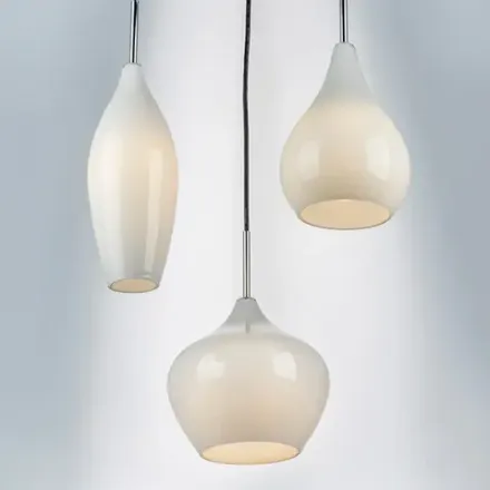 803050 Подвес PENTOLA 3х40W E14 ХРОМ/БЕЛЫЙ Lightstar