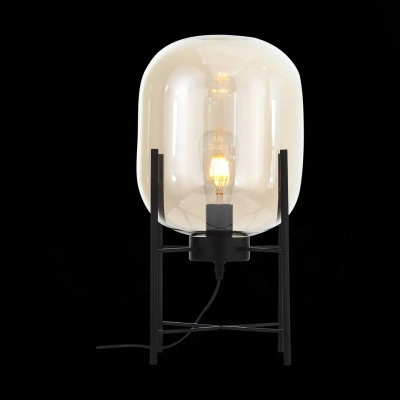 SL1050.505.01 Прикроватная лампа ST-Luce Черный/Коньячный E27 1*40W (из 2-х коробок)