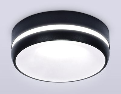 Светильник накладной TN3335 SBK/FR черный песок/белый матовый GU5.3 D96*46