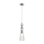 8268/1A NEOCLASSI LN26 160 хром/белый/прозрачный, металл/керамика/стекло Подвес Е14 1*40W 220V EMILY