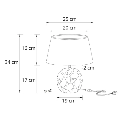 Декоративная настольная лампа Arte Lamp POPPY A4063LT-1GO, 1хE14
