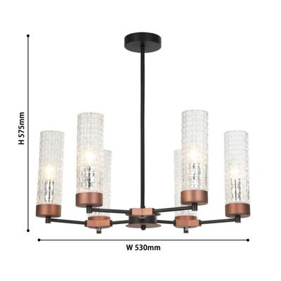 Подвесная люстра Flumen 2567-6P. ТМ Favourite