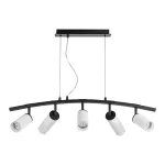 LR7353638620 Люстра RULLO 5х50W GU10 ЧЕРНЫЙ/БЕЛЫЙ (571735+214436-3+214486-2+202430-5)
