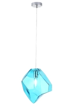 Светильник подвесной Crystal Lux NUESTRO SP1 CHROME/BLUE 3420/201