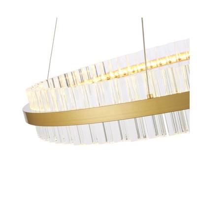 SL383.223.01 Светильник подвесной ST-Luce Матовое золото/Прозрачный LED 1*60W 3000K