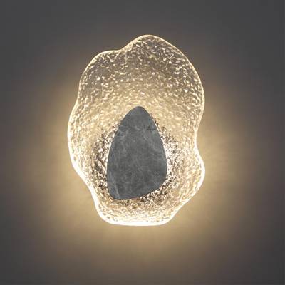 5461/12WLB L-VISION ODL_EX26 черный/прозрачный/серый/металл/стекло/мрамор Настенный светильник LED x 12W 3000K CORALLA