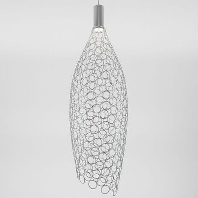 Подвесной светодиодный светильник с металлическим плафоном 90352/1 хром