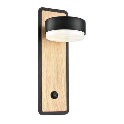 8264/1W COMFI LN26 металл, черный/дерево Бра GX53 LED 1*7W 220V LELAND