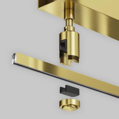 Основание потолочное Short для блока питания с вводом питания Flarity латунь, TRA156C-BB1-BS. TM Maytoni