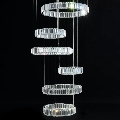 Citilux Чезаре CL338661 LED Люстра хрустальная с пультом Хром