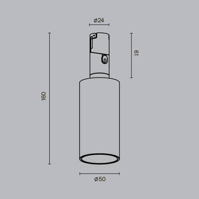 Трековый светильник Magnum 3000К 3Вт 90°, TR207-1-3W3K-B. TM Maytoni