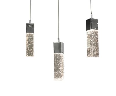 08510-3AS(4000K) Подвес Аква хром w30 h180 PowerLed 15W (4000К)